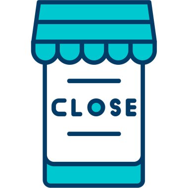 dükkan simgesi vektör illüstrasyonunu sakla