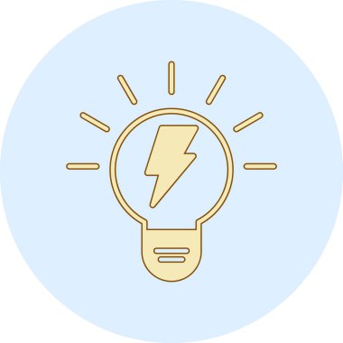 Işık simgesinin vektör illüstrasyonu