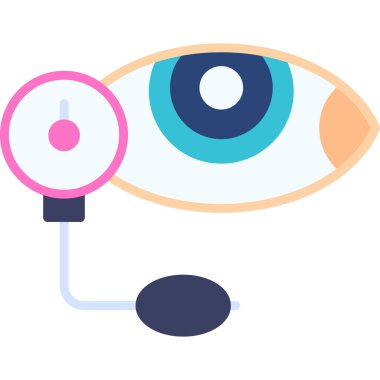 Göz. Web simgesi basit illüstrasyon