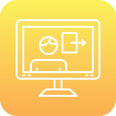 bilgisayar vektörü simgesi simgesi