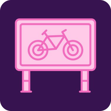 Bisiklet. Web simgesi vektör illüstrasyonu