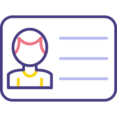 Kart. Web simgesi basit illüstrasyon