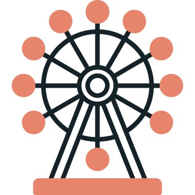 Dönme dolap Vektör Simgesi