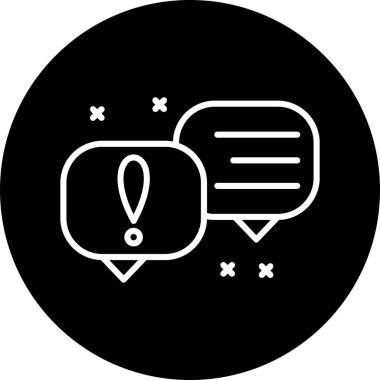 konuşma kabarcığı vektör çizimi