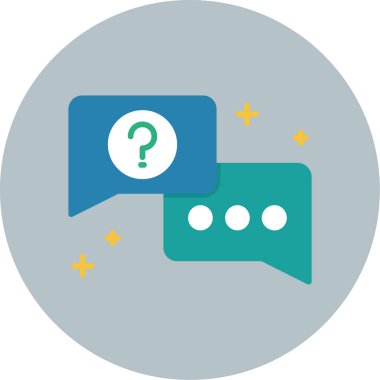 Sohbet web vektör simgesi