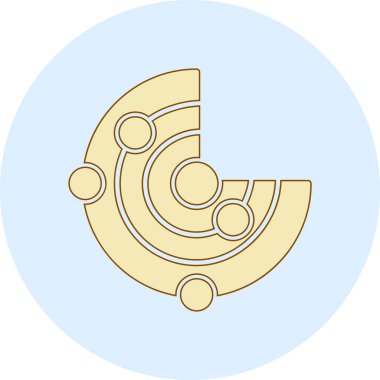 Çizgi film simgesinin vektör çizimi