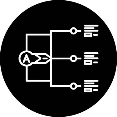 Devre kartı simgesi. vektör illüstrasyonu