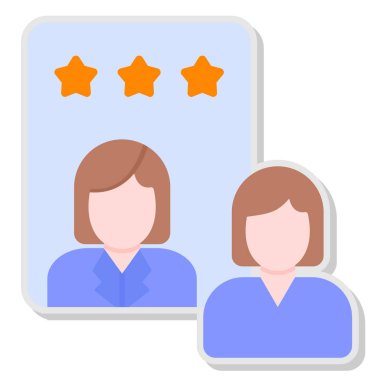 Öz Yansıma web simgesi, vektör illüstrasyonu