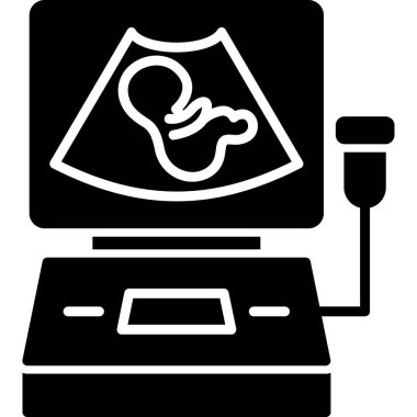 bebek görüntüleme simgesi ana hatları biçiminde