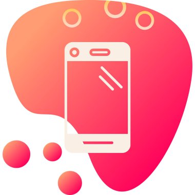 Bir telefonun vektör illüstrasyonu