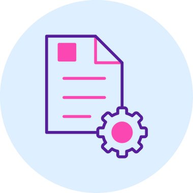 Dosya. Web simgesi basit illüstrasyon