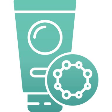 saç şampuanı simgesi, vektör illüstrasyonu