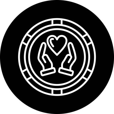 Siyah arkaplanı olan bir kalbin vektör çizimi