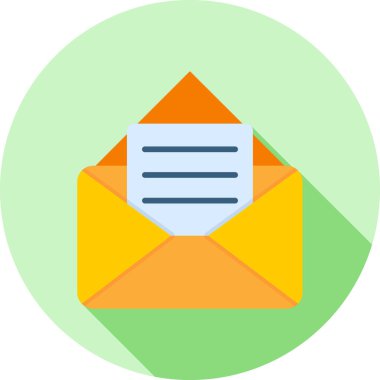 e-posta mektup simgesi düz biçimli