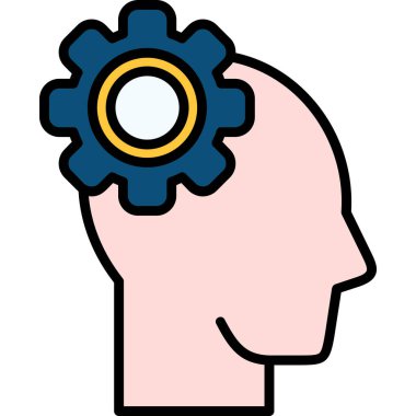 baş insan dişli simgesi