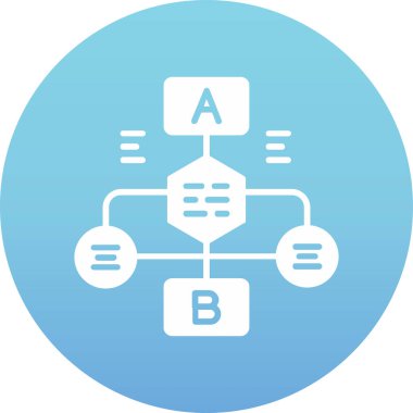 Uzun gölgeli bir ağın simgesi