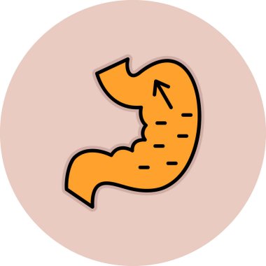 Kırık bir kemik işaretinin izole edilmiş bir vektör simgesi