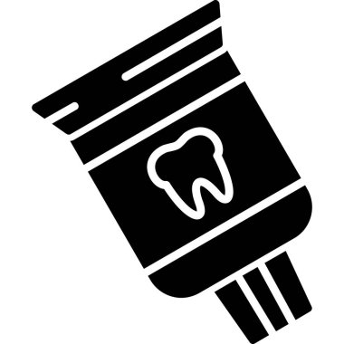 Diş simgesi. Diş vektör simgesi web için basit örnek