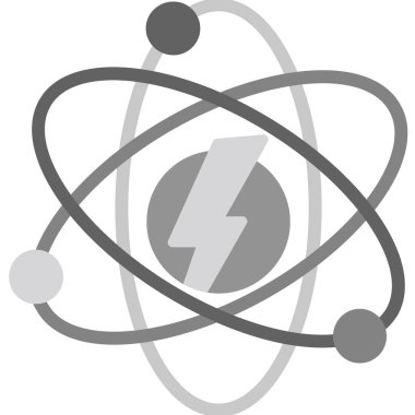 atom. Web simgesi basit illüstrasyon