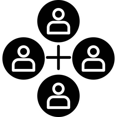 vektör insanlar simgesi, vektör illüstrasyonu