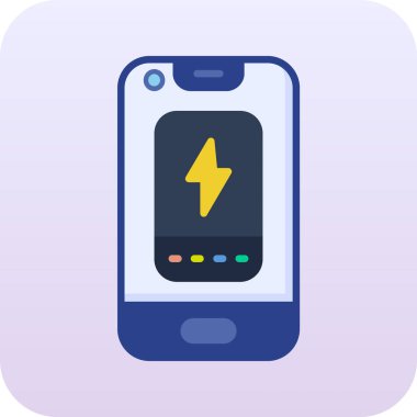 Pil. Web simgesi basit illüstrasyon