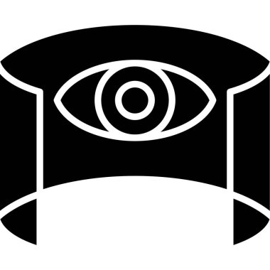 Göz koruma ikonu. Web için basit göz koruma vektör simgesi çizimi