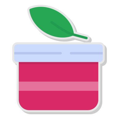 bir bitki ile pot, vektör illüstrasyon tasarımı