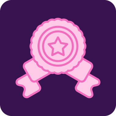 Rozet simge vektör çizim