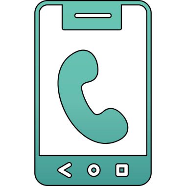 Telefon simgesi ara, izometrik biçim