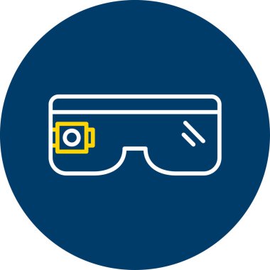 vektör vr simgesi, basit vektör illüstrasyonu