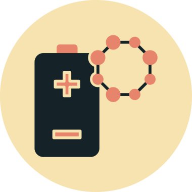 Modern b 'nin vektör çizimi pil ikonundan yoksun