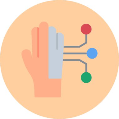 El hareketi ikon vektör çizimi jest tasarımı