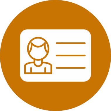 kimlik kartı vektör simgesi