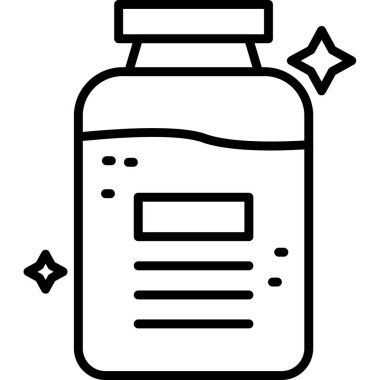 Şişe. Web simgesi basit illüstrasyon