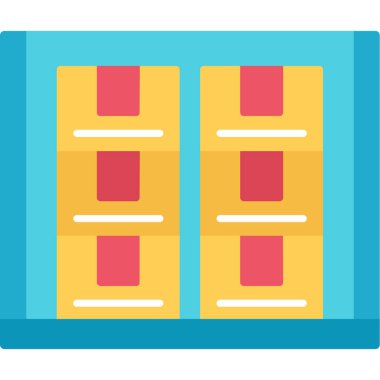 Bina. Web simgesi basit illüstrasyon