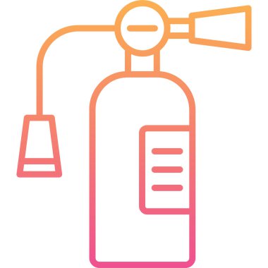 Bir ateş simgesinin vektör illüstrasyonu