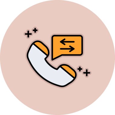 vektör simgesini modern basit vektör illüstrasyonuna çağır