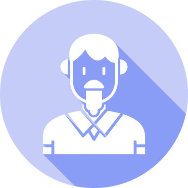 avatar. Web simgesi basit illüstrasyon