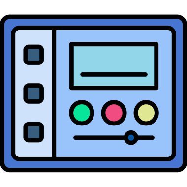 Bilgisayar. Web simgesi basit illüstrasyon