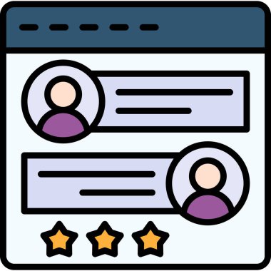 doldurulmuş not değerlendirme simgesi - özet biçimi