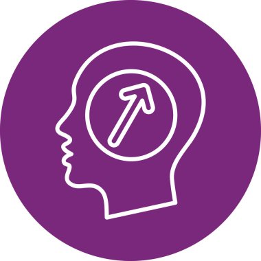 güzel beyin simgesi vektör simgesi