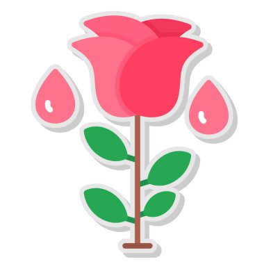 Çiçeğin vektör illüstrasyonu