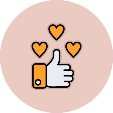 Gibi. Web simgesi basit illüstrasyon