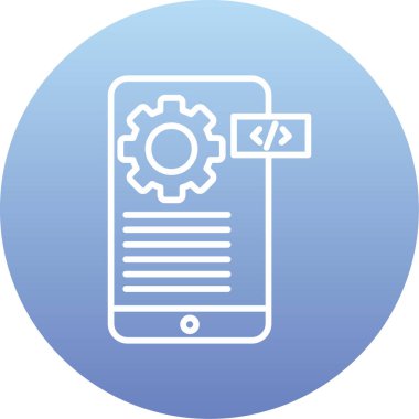 mobil ayarlar simgesi. vektör illüstrasyonu