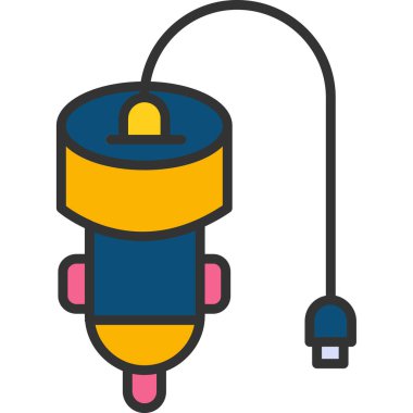 Fiş simgesi. Web basit illüstrasyonu