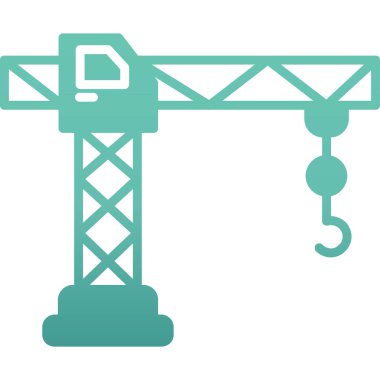 vinç simgesi vektör illüstrasyonu