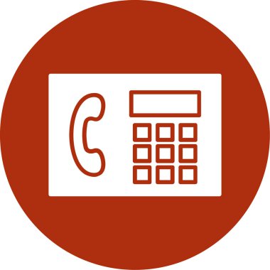 Telefon simgesi vektör illüstrasyonu