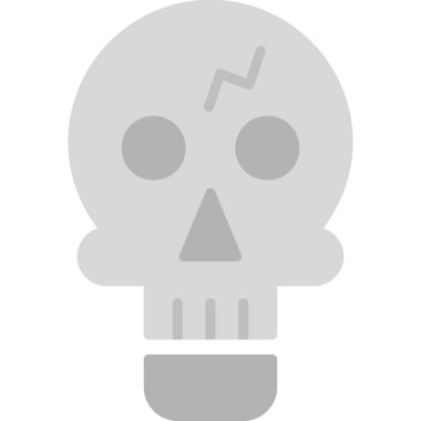 ölüm kafatası ikonu vektör illüstrasyonu