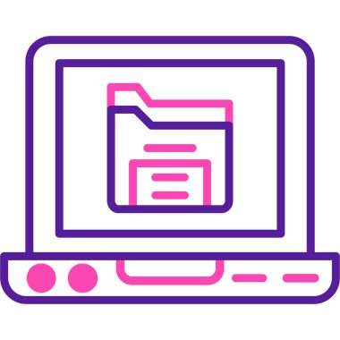 Belge. Web simgesi basit illüstrasyon