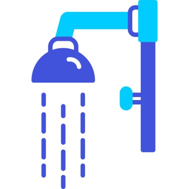 duş web simgesi basit illüstrasyon